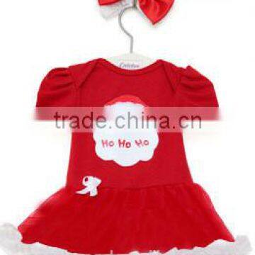 2015 New Baby Girl Dress Santa Claus Pattern MY-IA0022