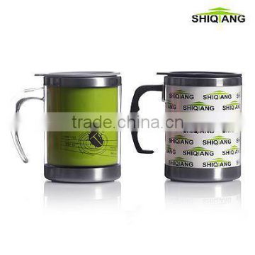 400ml double wall stainless steel office mugs BL-125