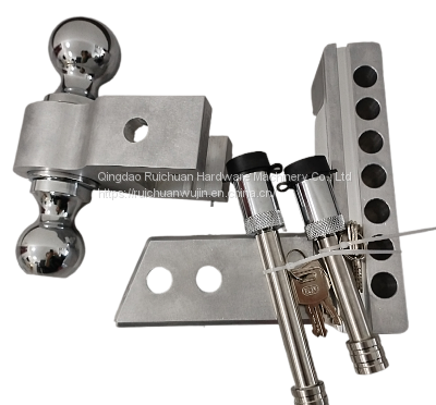 Off-road Hardware Factory Direct Export Quality Aluminum Alloy 2.5 Inch Trailer Arm Porous High Strength Double Ball Trailer Arm