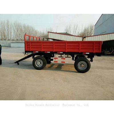 Factory Custom Production 4 Wheels Farm Semi Trailer Capacity 3-10tons Agricultural Dump Trailer Tractor Tipper Trailer photo-4