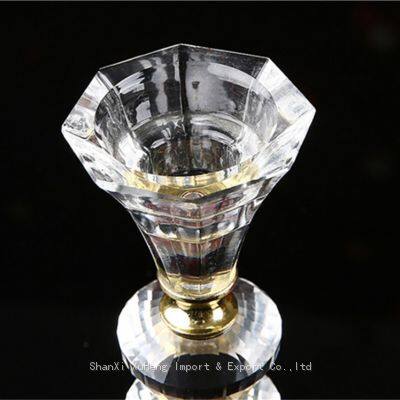Crystal Single Candelabra Crystal Tealight Candle Holder For Home Decoration High Quality photo-3