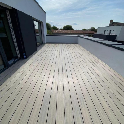 Hot Sales & Cheap Wooden Flooring Wood Plastic Composite WPC Decking for Swimming Pool photo-5