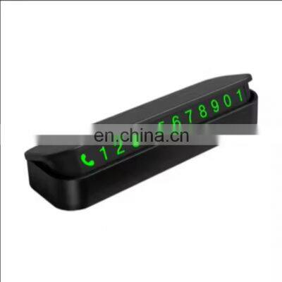 Hot Selling Temporary Parking Sign Car Parking Phone Moving License Plate Moving Car Metal Number Plate