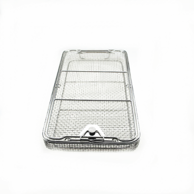 High Quality Wholesales Stainless Steel Woven Mesh Basket With Handle For Goods Storage