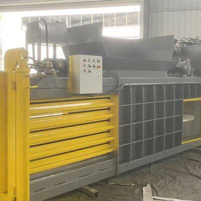 Baled Block Textile Fabric Baler Full Automatic Paper Baling Compressing Machine