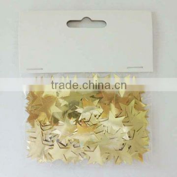 5-25mm dia gold star confetti for wedding/party/holiday celebration