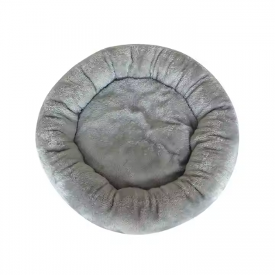 Meow Love Soft Indoor Pet Rest Sleeping Bed Sofa Round Donut Cat Bed Calming Washable Plush Dog Bed photo-4