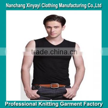 New products on china market / Wholesale v neck tank top for sports men from Nanchang garment factory