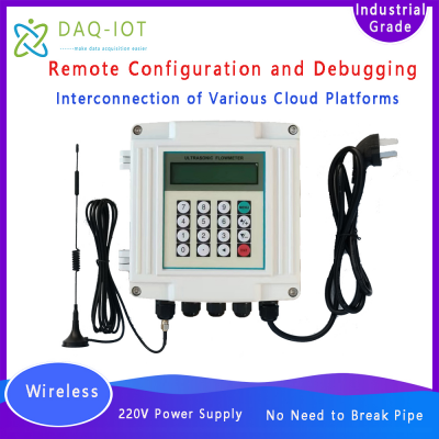 Battery-Powered Wireless Ultrasonic Flow Meter with Real-Time Data Monitoring