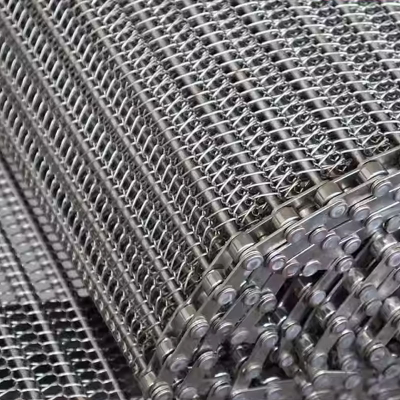 Metal Conveyor Mesh Belt High Temperature Resistant Food Dryer Conveyor Belt Industrial Conveyor Cleaning Machine Mesh Belt