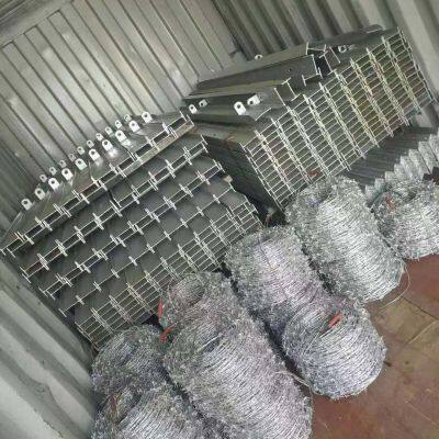 Double Twist Core Galvanized Military Barbed Wire For Security Fencing And Barriers