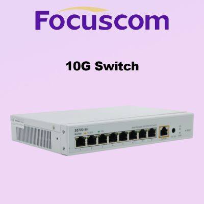 Focuscom S5720-8H L3 Managed 10G Network Switch, 8-Port 10G Base-T RJ45 Ethernet Switch, High-Performance Enterprise Core/Aggregation Layer Switch photo-3