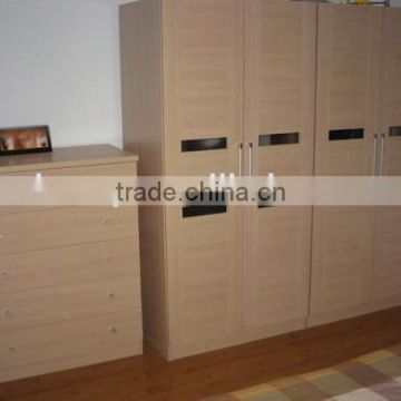 Sliding Mirror Doors Melamine Bedroom Furniture Wardrobe