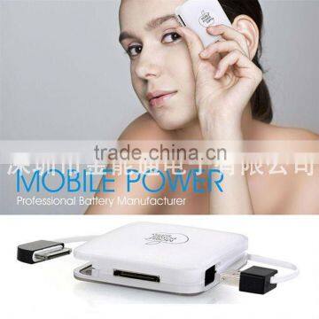 5v Small and Exquisite emergency phone battery charger with a data cable,MP003