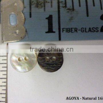 REAL SHELL BUTTON , Shell Sewing Mother of Pearl Agoya Buttons, Mussel 36pcs 10mm