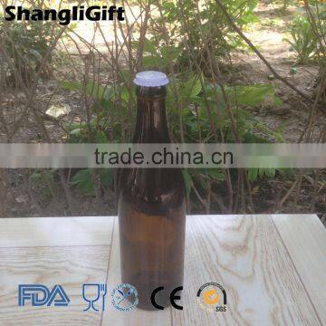 550ml Amber Color Glass Beer Bottle With Crown Cap photo-2