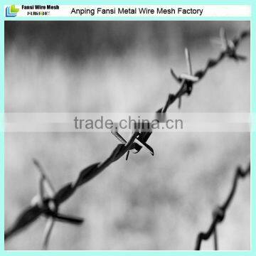 Hot dipped galvanized barbed wire picked fence