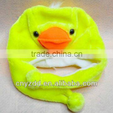 Plush Toy Hat/ Animal Hat /plush animal duck toy hats