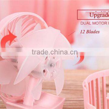 rotating and tilting tabletop USB dc electric fan 5v
