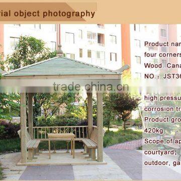 Eco-friendly Natural solid wood Gazebo and Pavilion