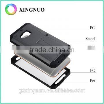 Dual Layer Hybird Armor Case Advanced Shock Absorption With Kick-Stand Feature for HTC M9 photo-3