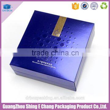 Professional gold foil hot stamping and embossing cosmetic boxes