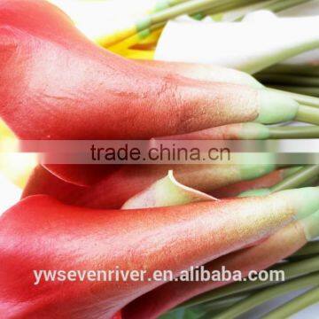 Factory processing high-grade simulation flowers PU feel 38 cm Mini callas european-style decorative flowers wholesale