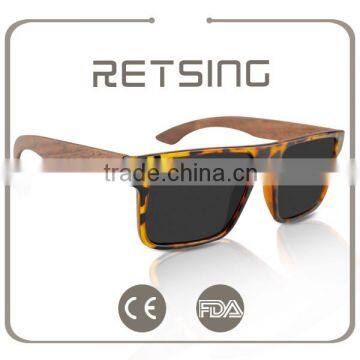 New Style pc Frame Bamboo Temples Sunglasses