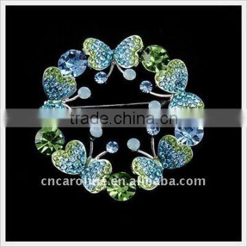 2012 New Design Vintage Diamond Butterfly Brooch