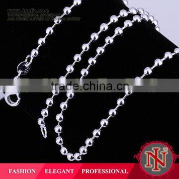 Hot sale magnetic 925 sterling silver ball chain LKNSPCC006