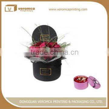 Veromca printing festival flower gift box
customized logo paper flower vase