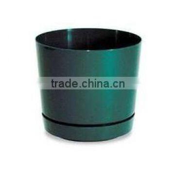 Durable black plastic pot for nursery plant