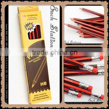 HB soft PVC soft colored fancy pencil with rubber top