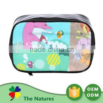 Top Class Customized Logo Make Up Leather Brand Pvc Bedsheet Bag Skull photo-3