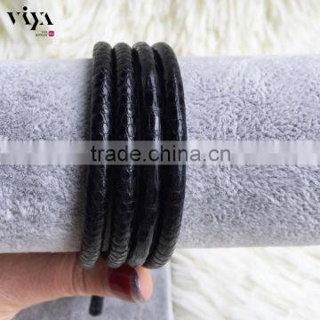 100% genuine lizard skin leather for high end men standard jewelry viyajewelry hot sale leather cord real lizard leather