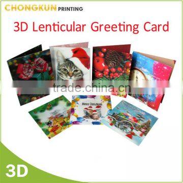 Factory Supply 3D Lenticular Printing Custom Greeting Cards photo-3