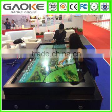 interactive touch screen with 6point finger touch for advertisement.