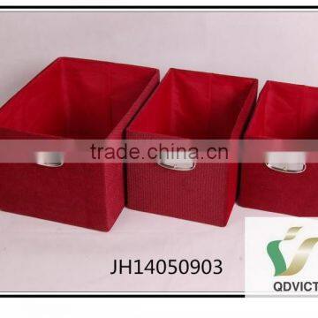 100% polyester storage baskets