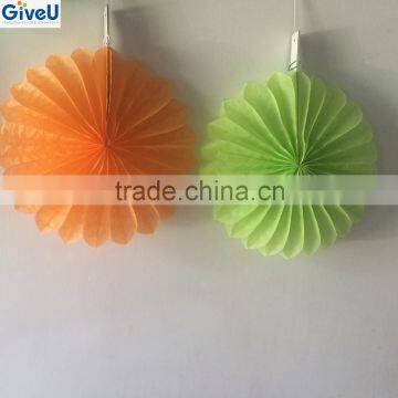 2016 Popular Garden Decor 17gsm Tissue paper Material Fan Paper