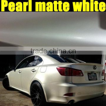 Top selling white matte satin car sticker with super quality 1.52*20m