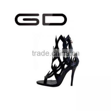 Spike high heel gladiator sandals Hot sale comfortable kitten heel shoes for girls