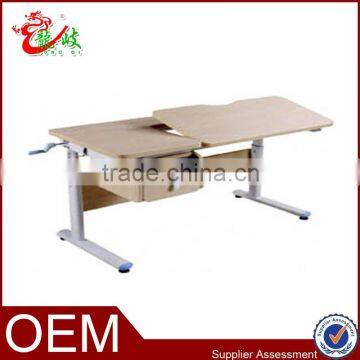 top quality best sell height adjustable children drawing desk S-002D