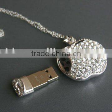 apple gift usb jewelry appl usb flash disk promotional usb