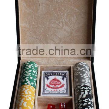 100 Chips Leather Poker Chip Case photo-3