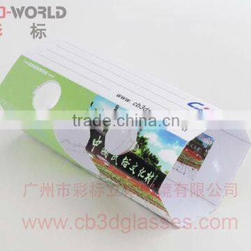 foldable paper 3d stereoviewer for sales promotion