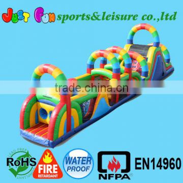 68ft long inflatable obstacle course, outdoor obstacle course equipment