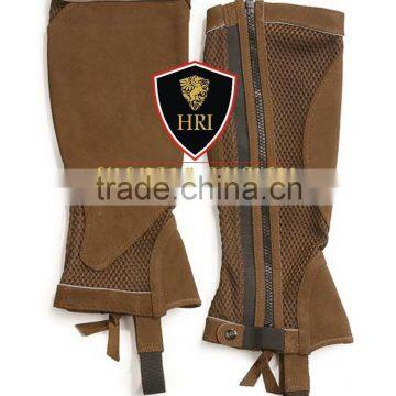 Brown Suede Leather Half chaps / Horse Riding Half Chaps / Horse Riding Colorful Half chaps/Gaiters