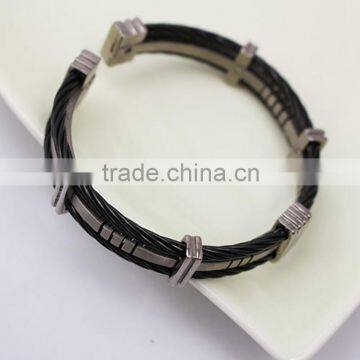 Fashion Stainless Steel Cuff Titanium Bracelet Bangles For Men Jewelry photo-2