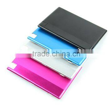 Easy carry promotional gift 1350mAh ultra thin credit card power bank