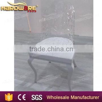 Transparent Crystal Royal Chairs for Hotel Party